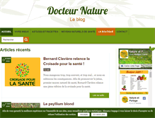 Tablet Screenshot of docteurnature.org